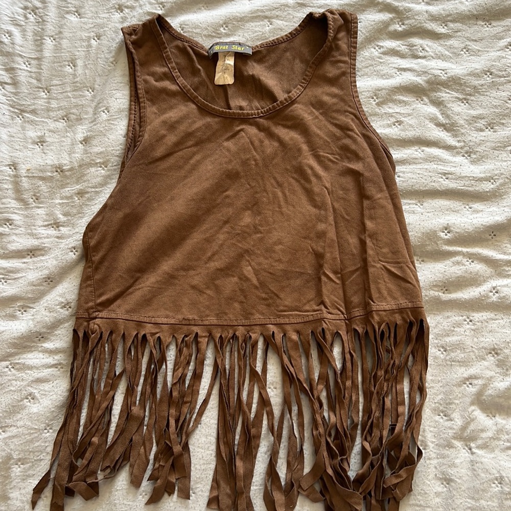Crop top with frills